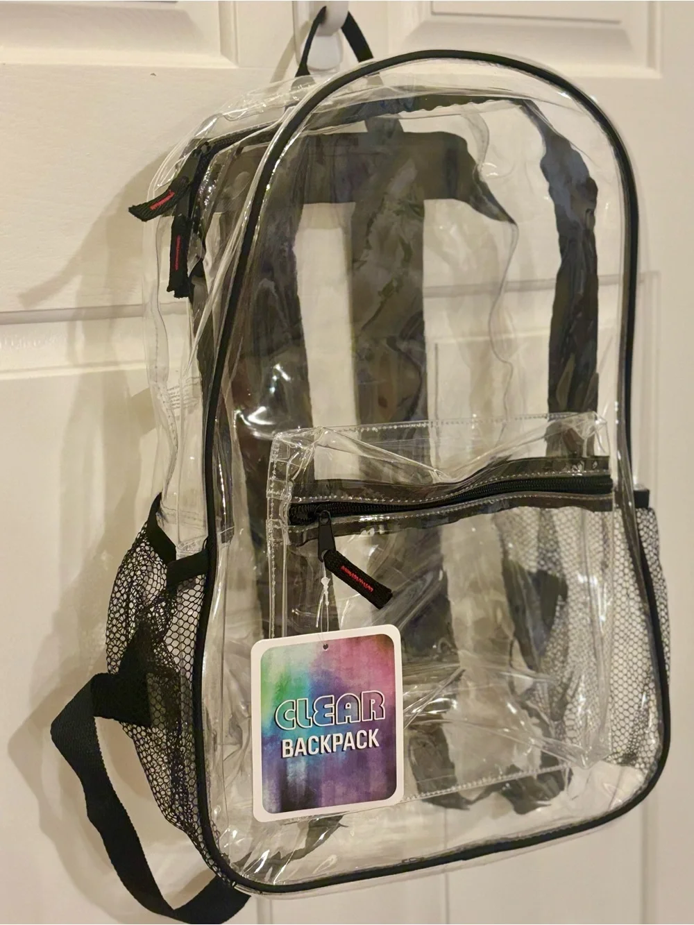 NEW Clear Backpack with Black Trim